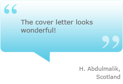 Cover letter testimonial